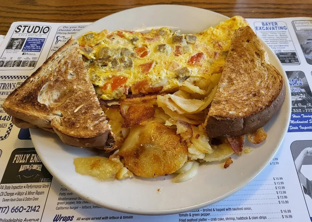 Italian Omelette with Home Fries